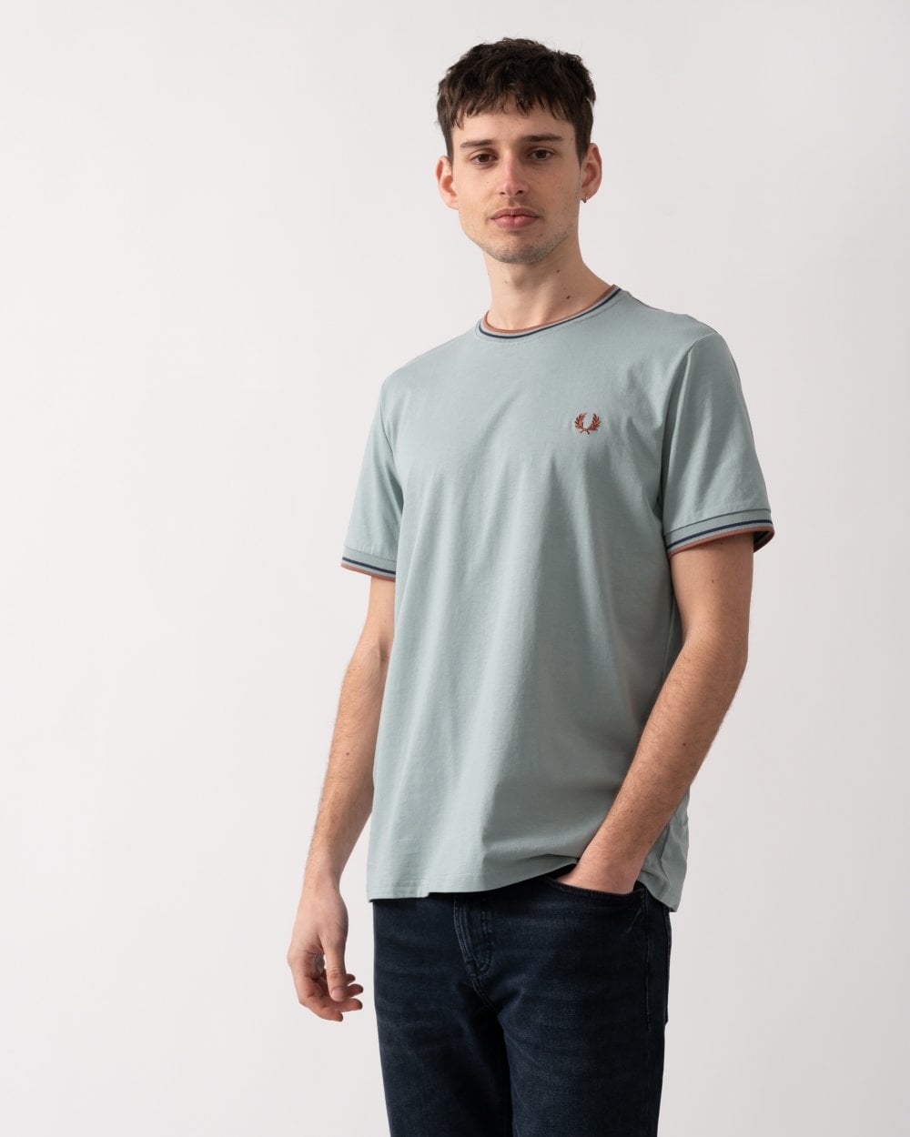 Fred Perry Mens Twin Tipped T-Shirt S/S 25