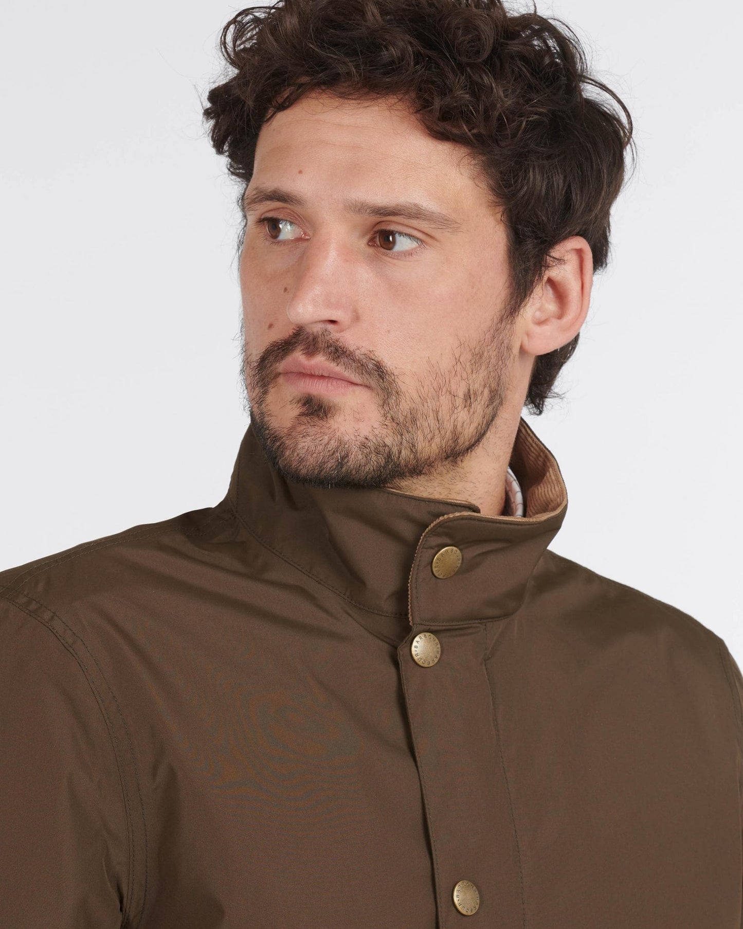 Barbour Spoonbill Mens Jacket - Dark Olive Brown