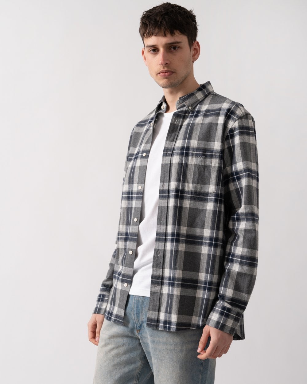 GANT Mens Regular Fit Tartan Melange Check Shirt