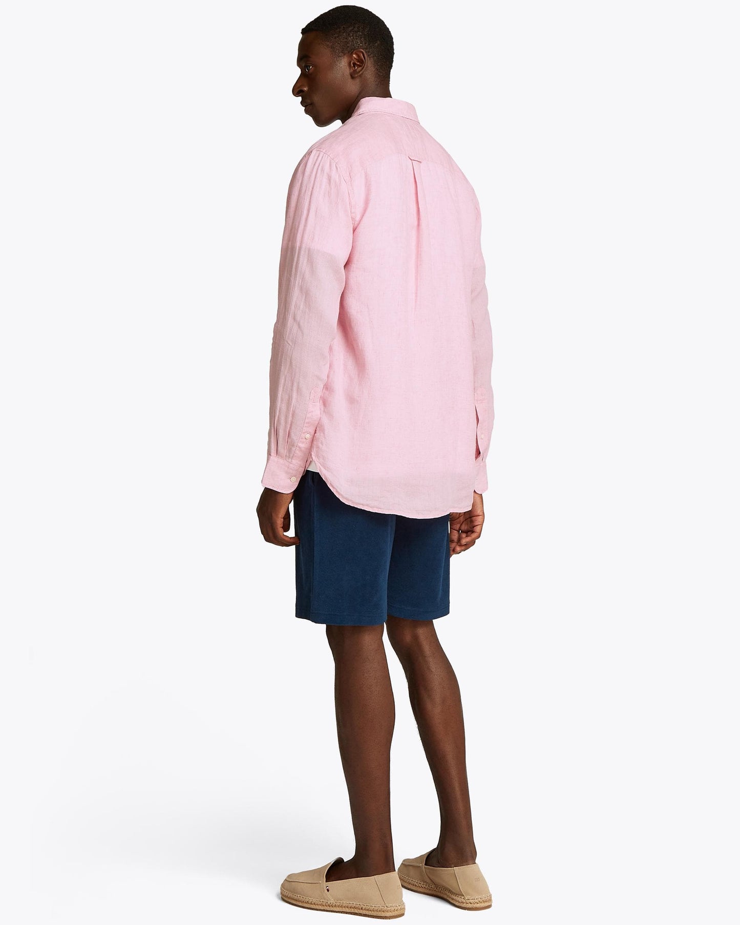 Tommy Hilfiger Pigment Dyed Solid Mens Shirt - Classic Pink