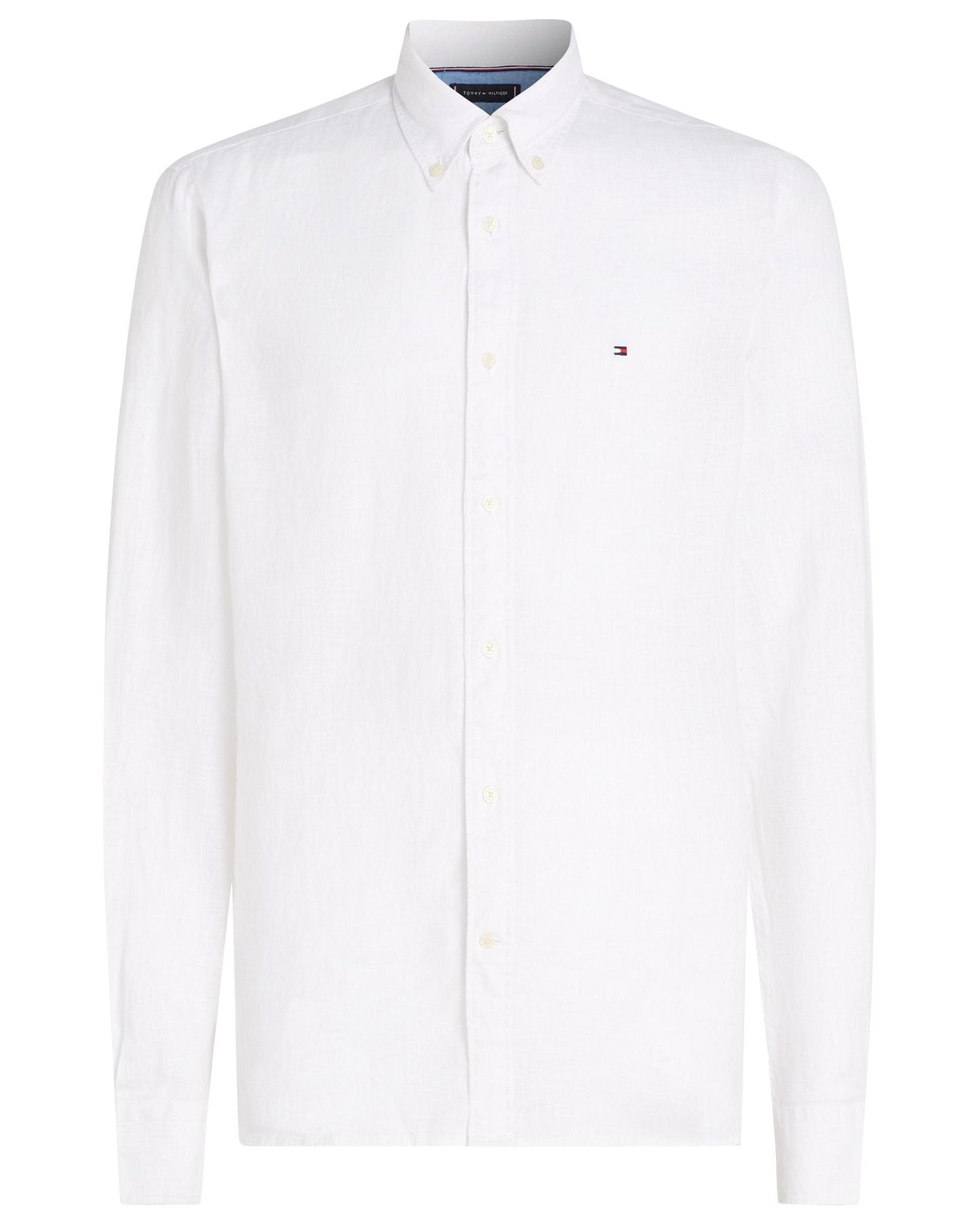 Tommy Hilfiger Pigment Dyed Solid Mens Shirt - Optic White