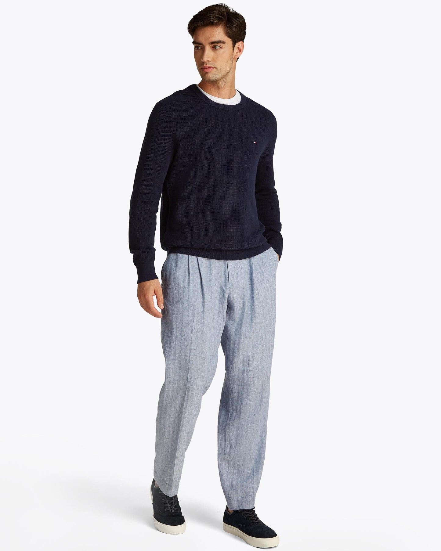 Tommy Hilfiger Tommy Hilfiger Essential Structure Crew Neck Mens Jumper
