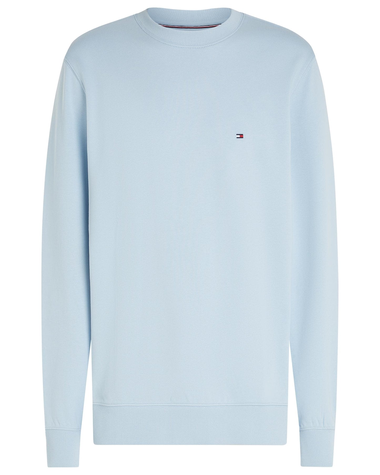 Tommy Hilfiger Essential Mens Terry Cotton Crew Neck - Breezy Blue