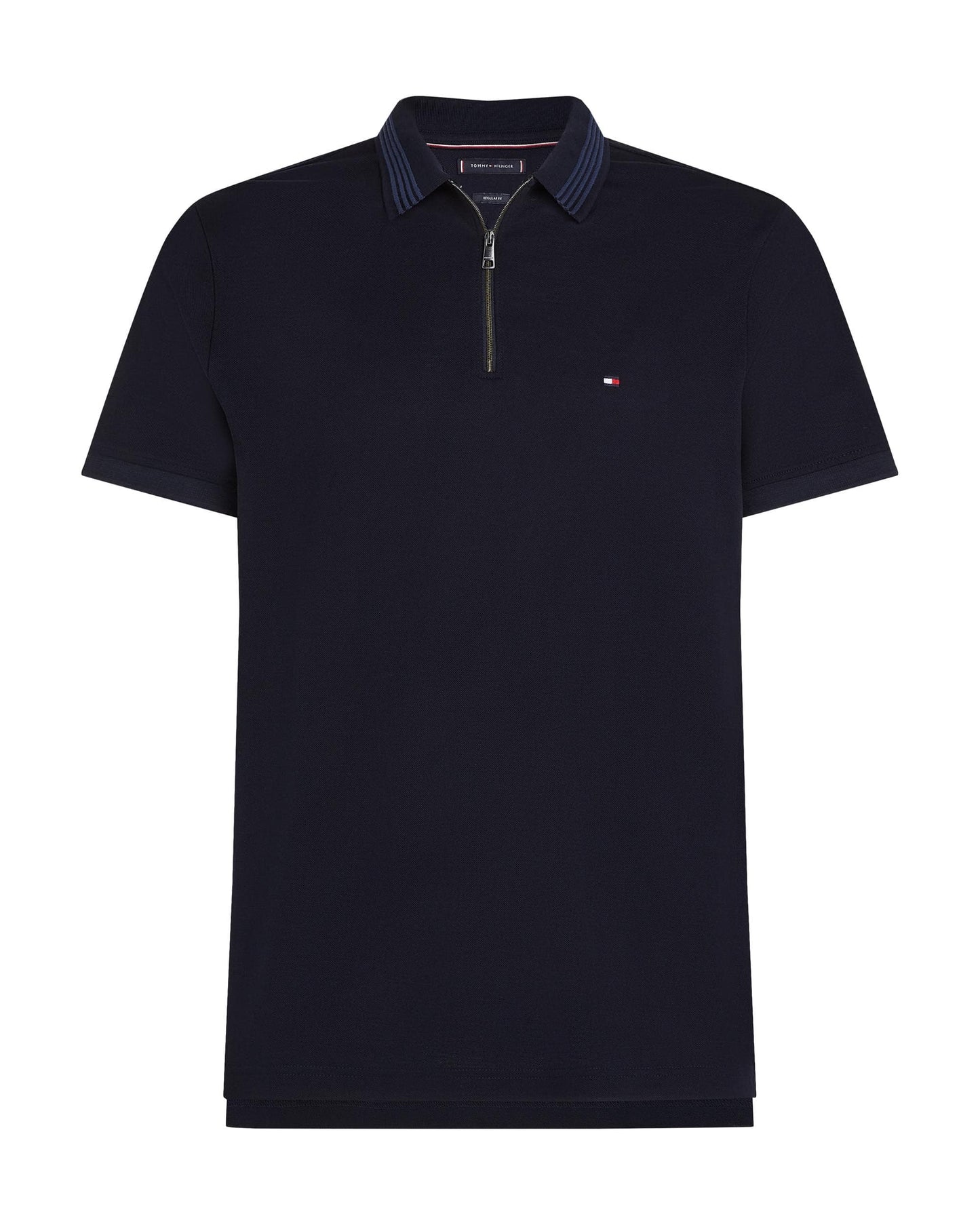 Tommy Hilfiger Tommy Hilfiger Mercerised Pique Zip Mens Polo