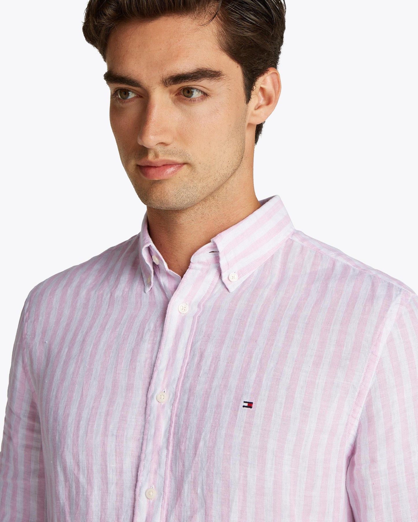 Tommy Hilfiger Tommy Hilfiger Lined Essential Long Sleeve Striped Mens Shirt