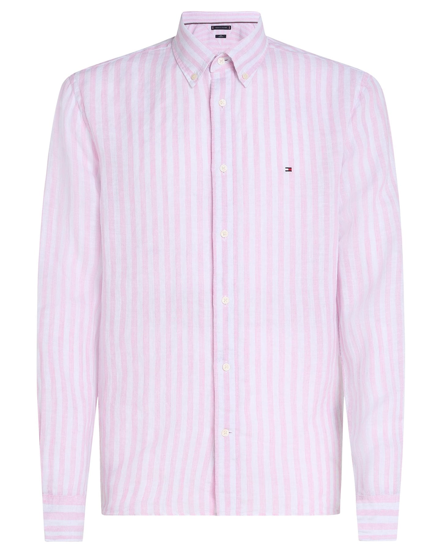 Tommy Hilfiger Tommy Hilfiger Lined Essential Long Sleeve Striped Mens Shirt