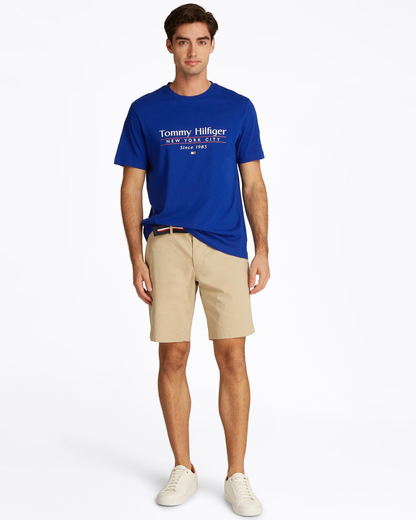 Tommy Hilfiger Center Stack Mens T Shirt - Wedge Blue