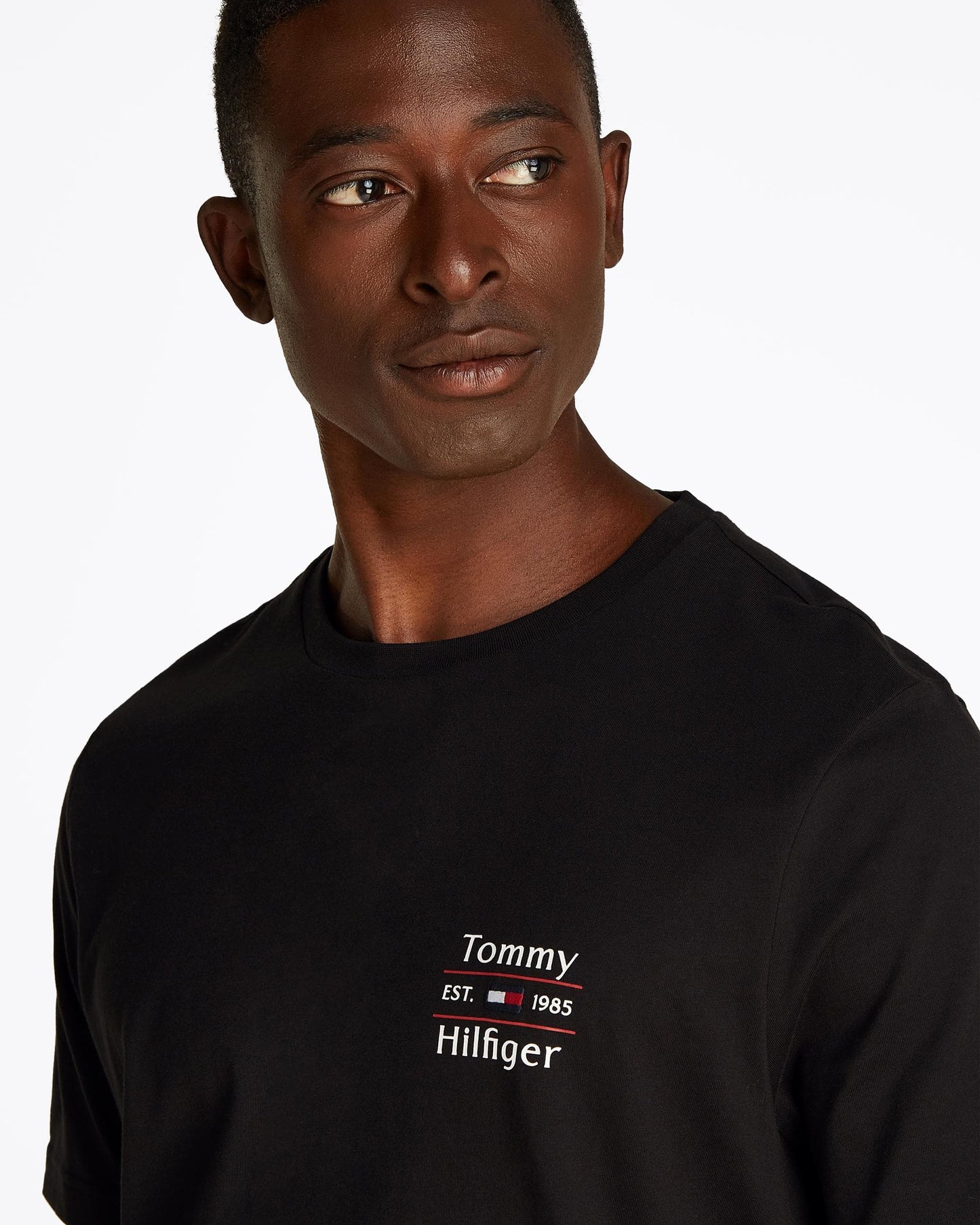 Tommy Hilfiger Stack Mens T Shirt - Black