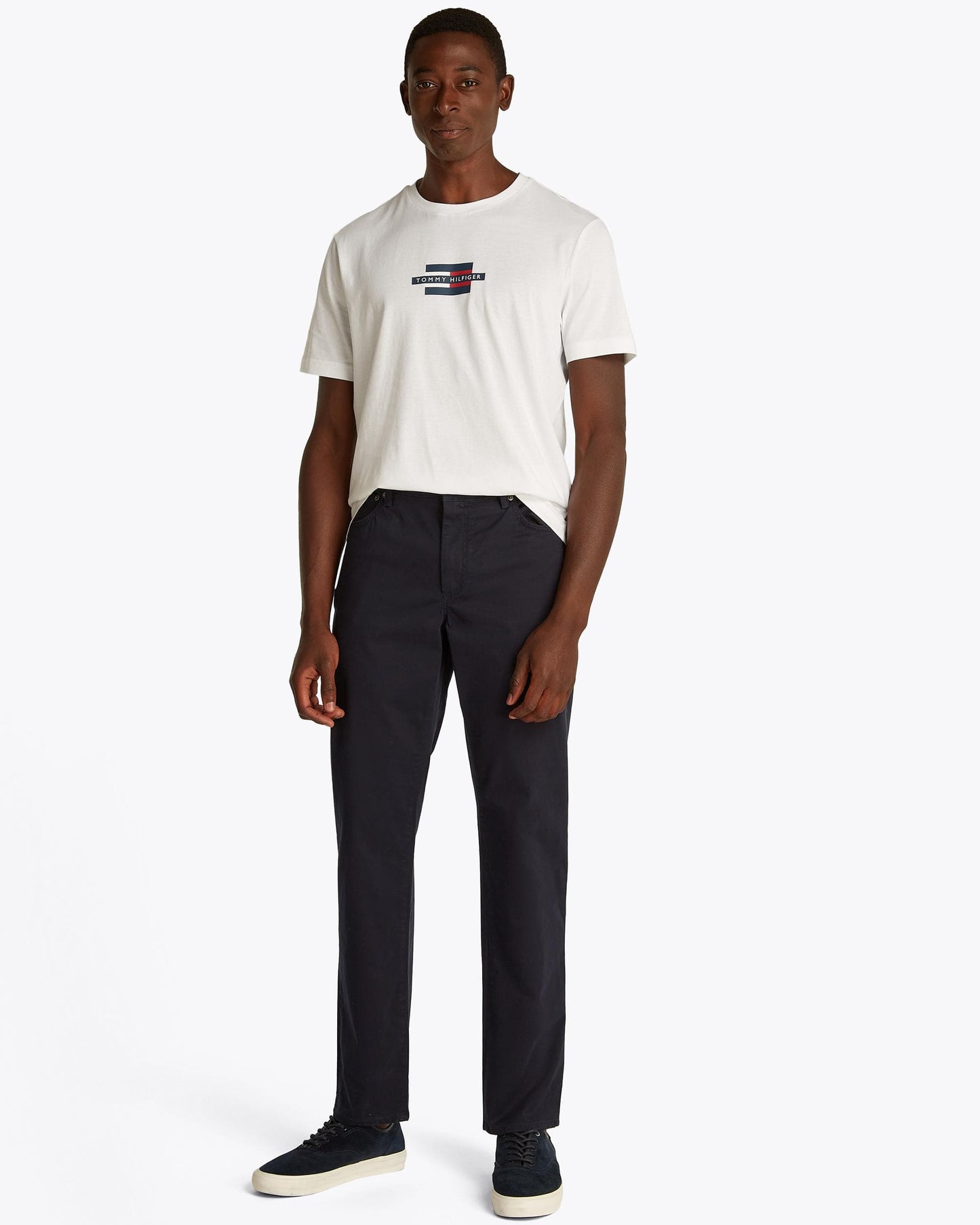 Tommy Hilfiger Denton 5 Pocket Cotton Mens Trouser - Desert Sky