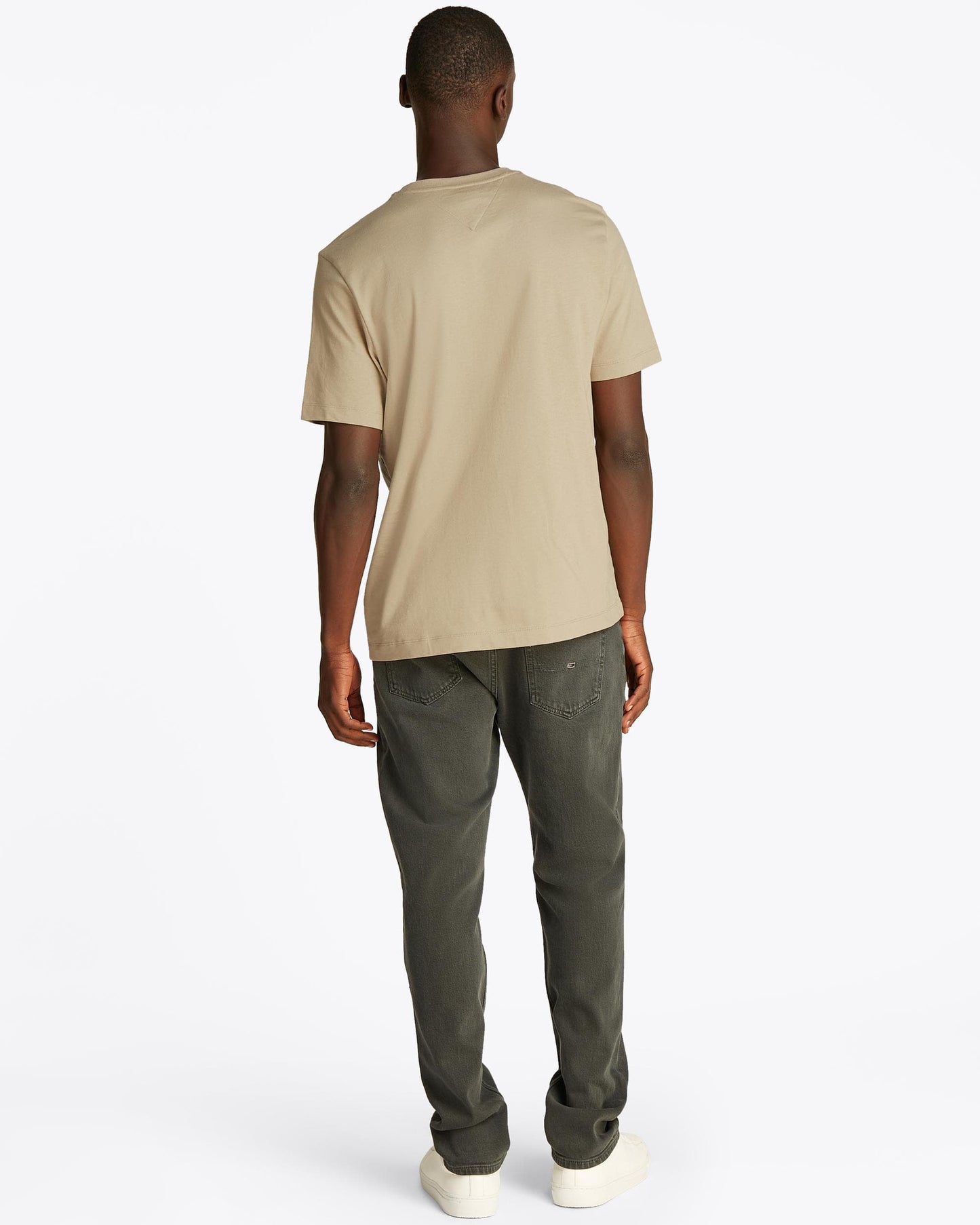 Tommy Hilfiger Essential Seasonal Regular Fit Solid Mens T-Shirt - Sandalwood