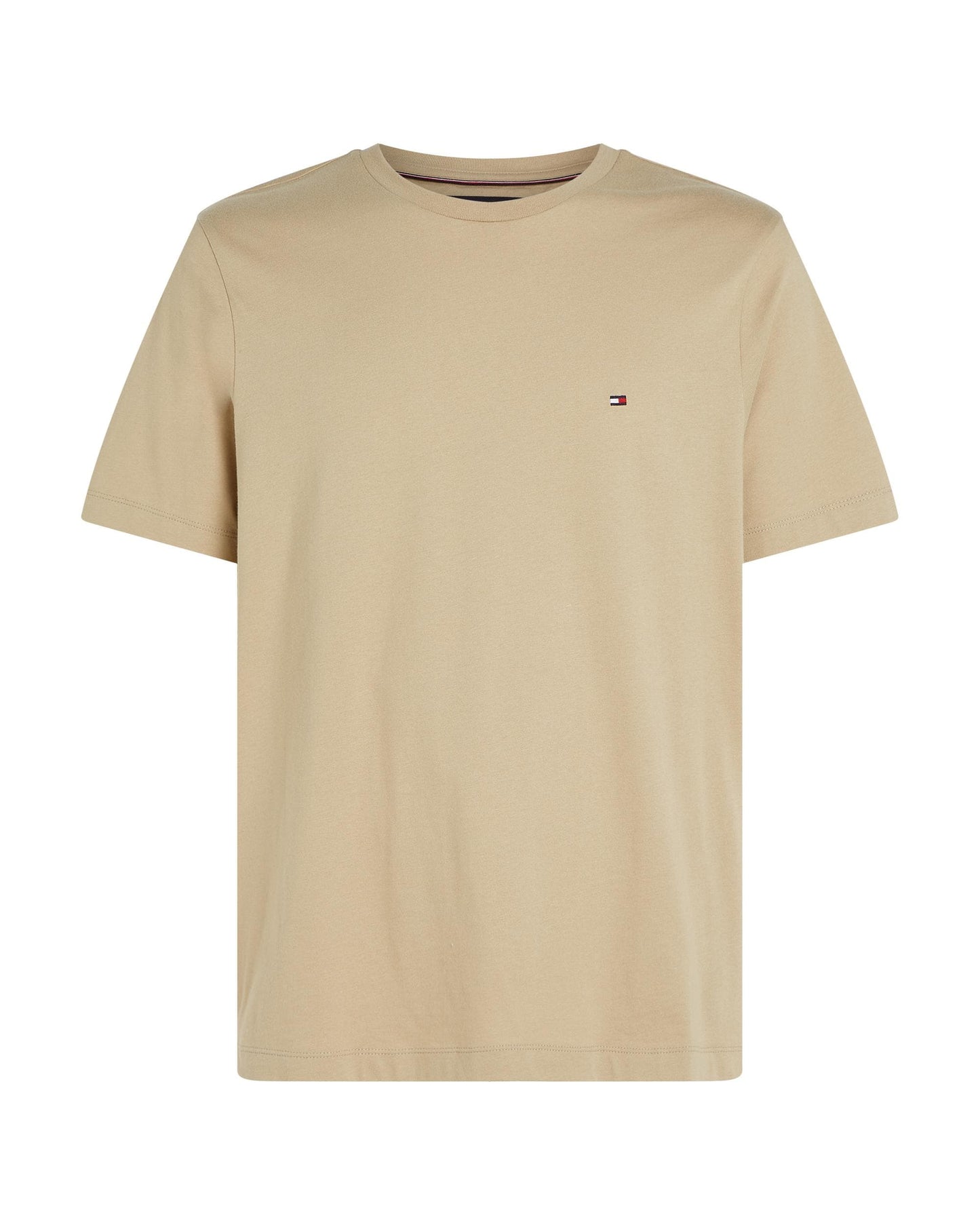 Tommy Hilfiger Essential Seasonal Regular Fit Solid Mens T-Shirt - Sandalwood