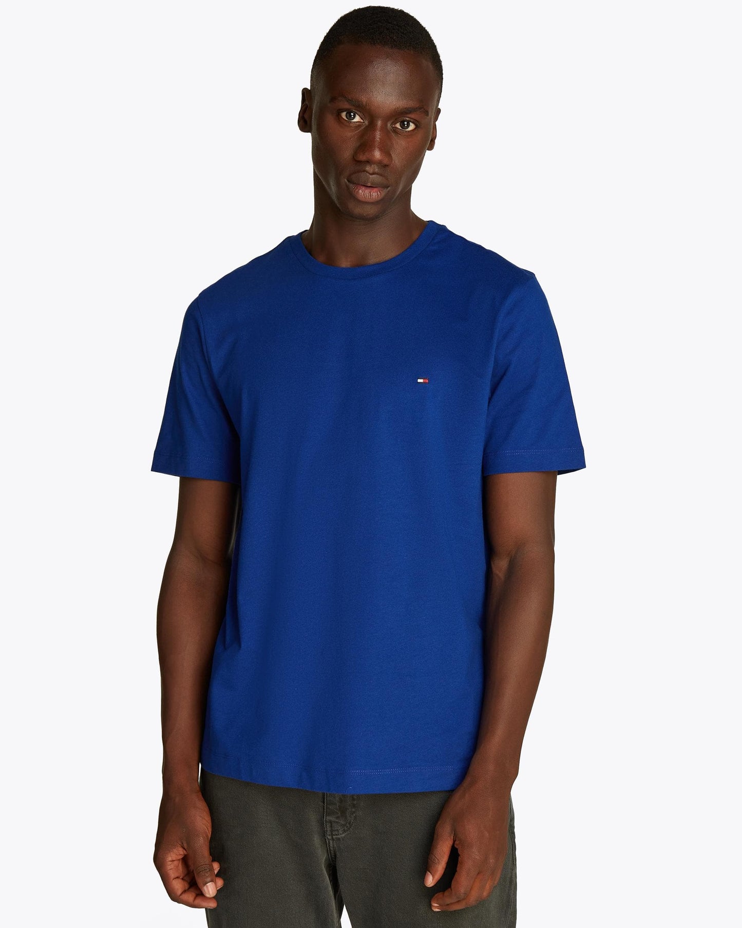 Tommy Hilfiger Essential Seasonal Regular Fit Solid Mens T-Shirt - Wedge Blue