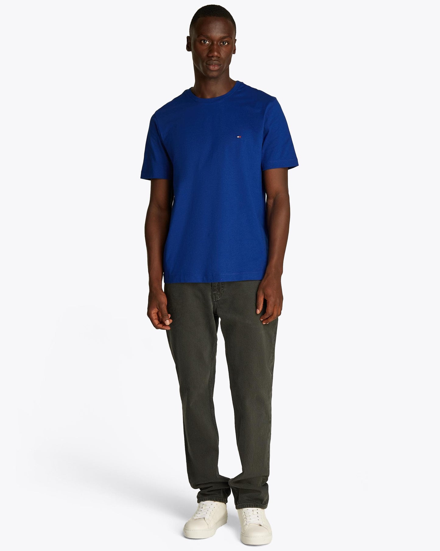 Tommy Hilfiger Essential Seasonal Regular Fit Solid Mens T-Shirt - Wedge Blue