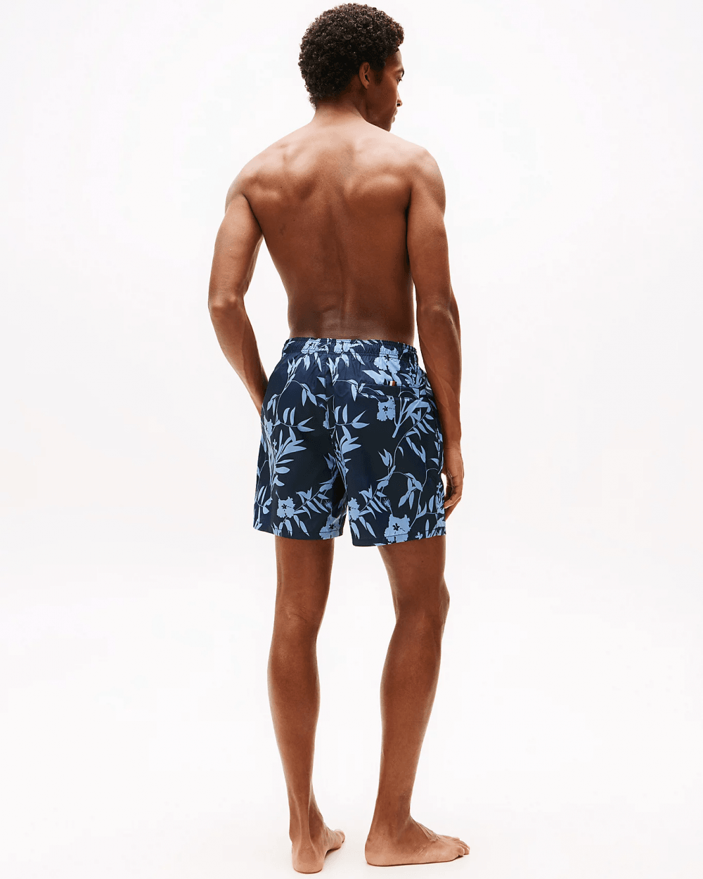 Tommy Hilfiger Tommy Hilfiger Medium Drawstring Leaf Print Mens Swim Shorts