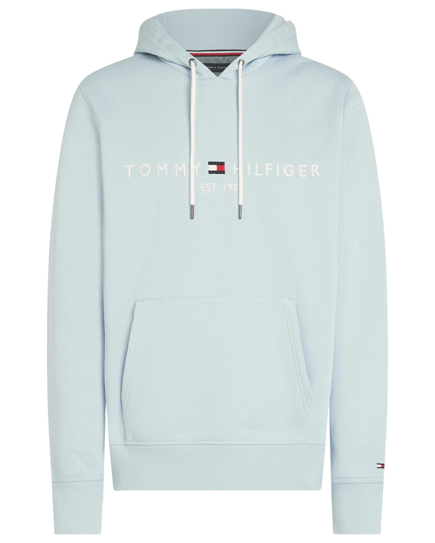 Tommy Hilfiger Tommy Logo Flex Fleece Hoodie - Breezy Blue