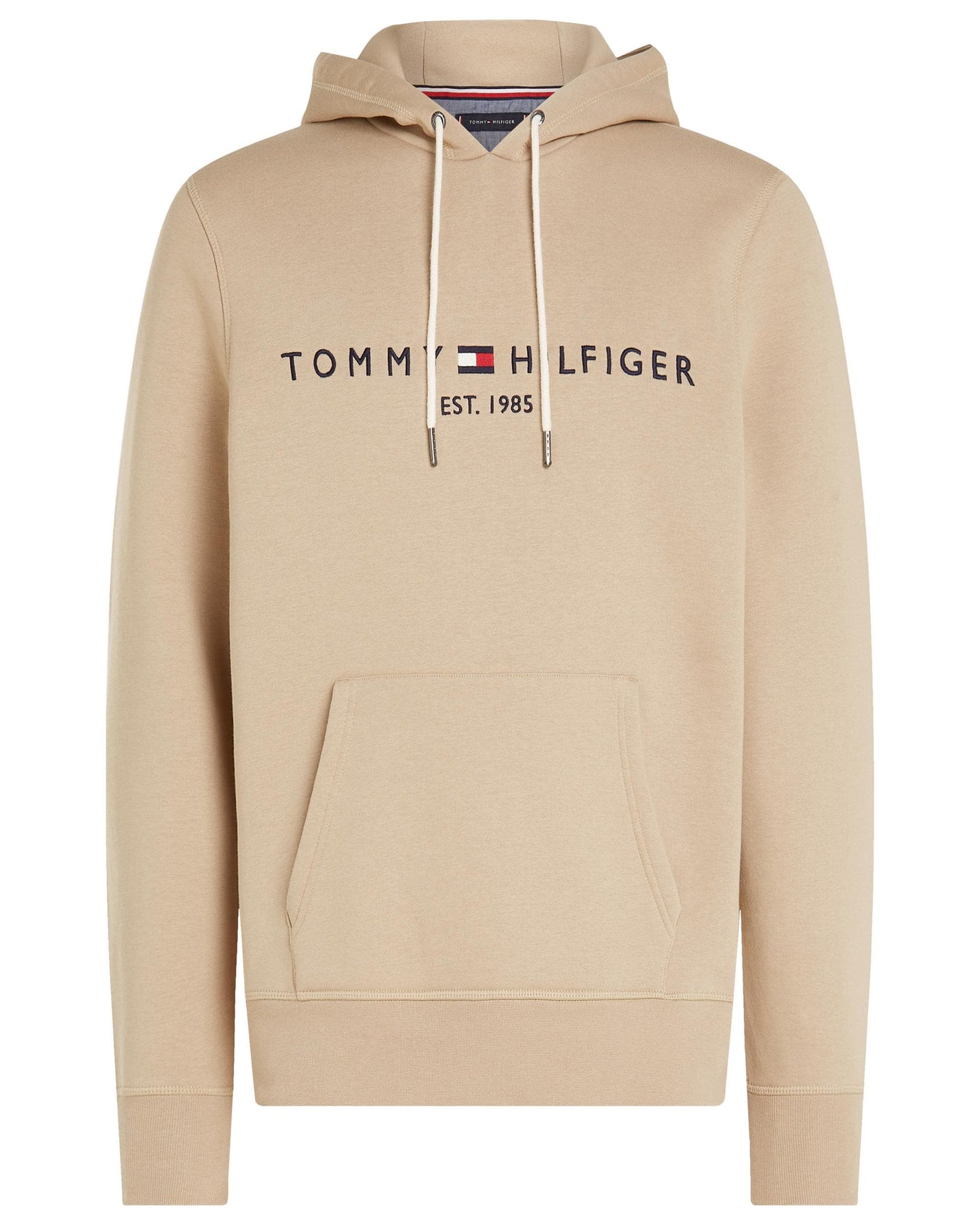 Tommy Hilfiger Tommy Logo Flex Fleece Hoodie - Sandalwood