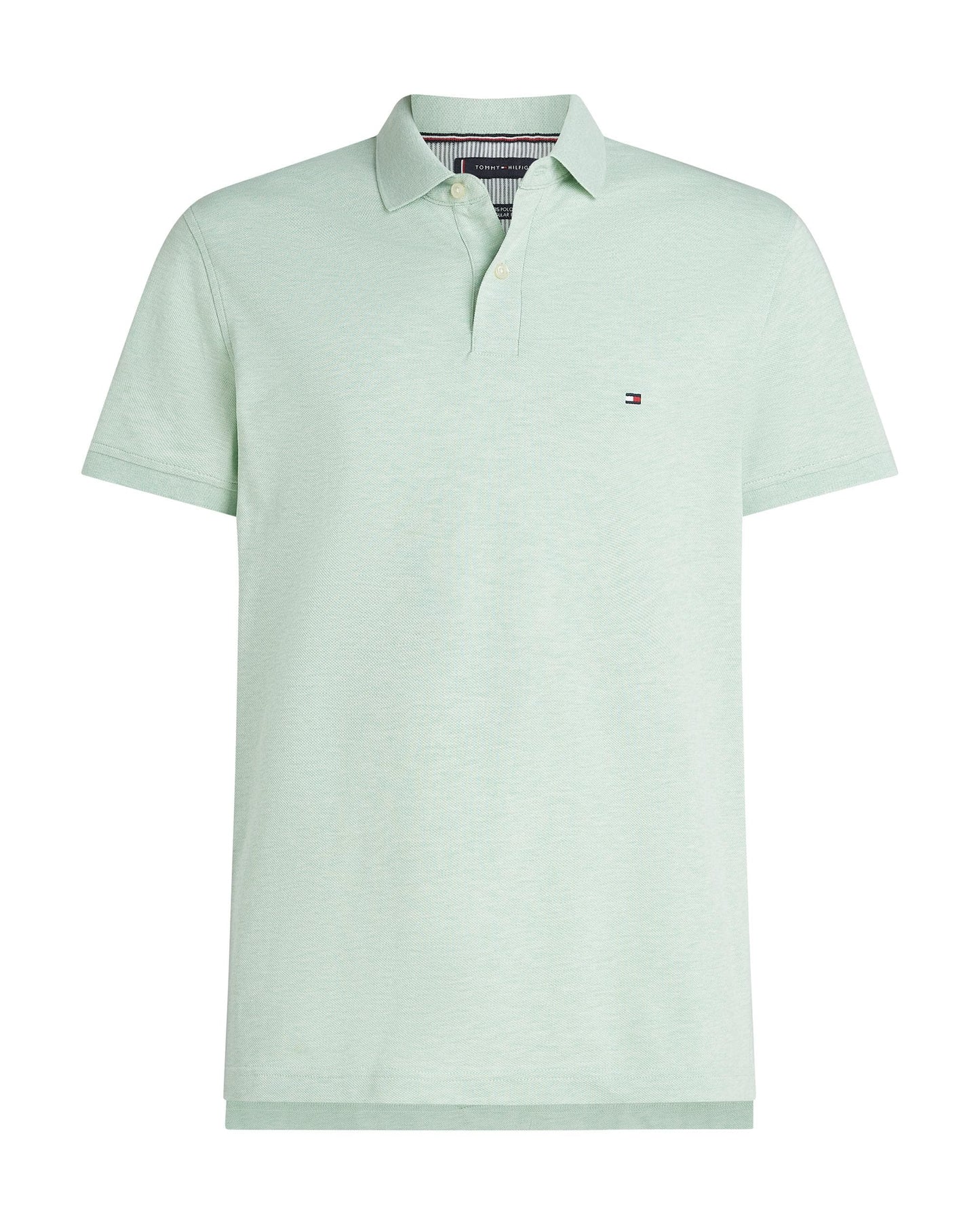 Tommy Hilfiger 1985 Regular Fit Mens Polo - Mint Gel Heather