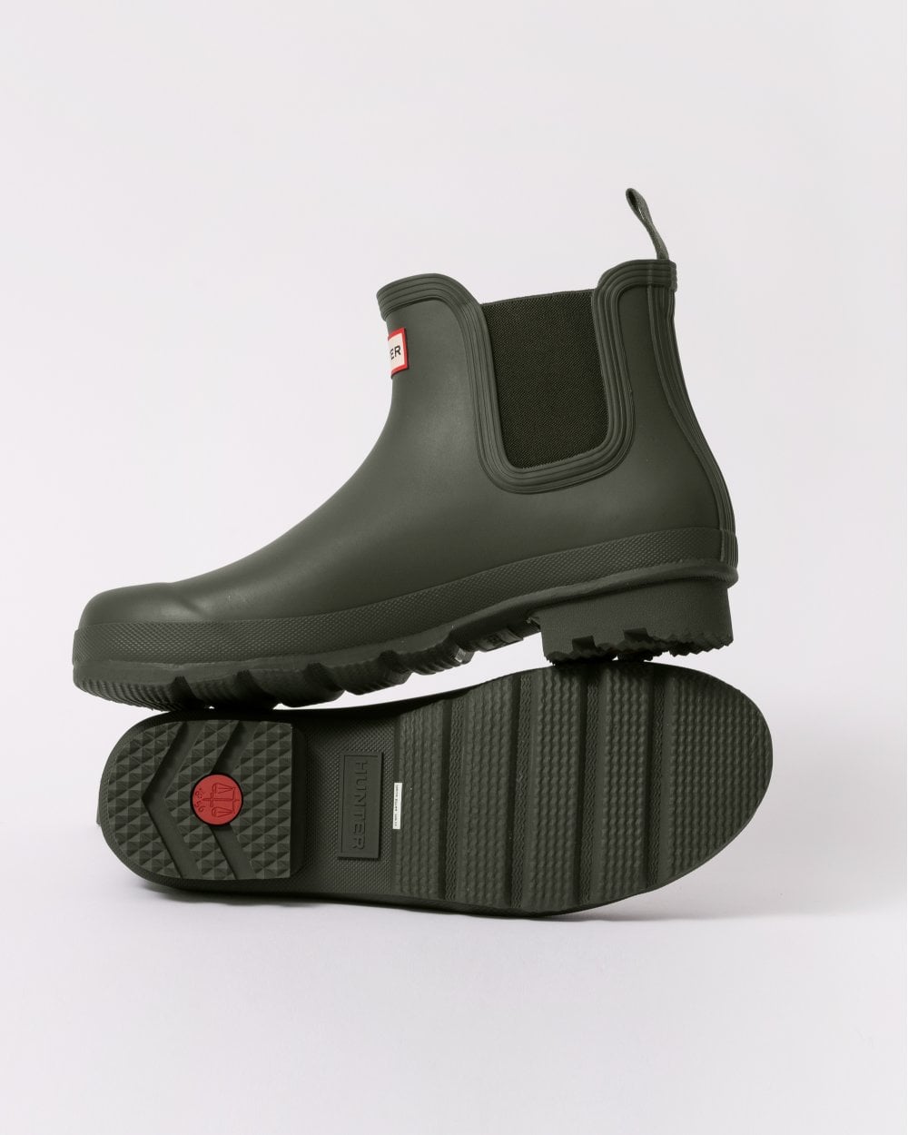 Hunter Original Chelsea Mens Boots - Dark Olive