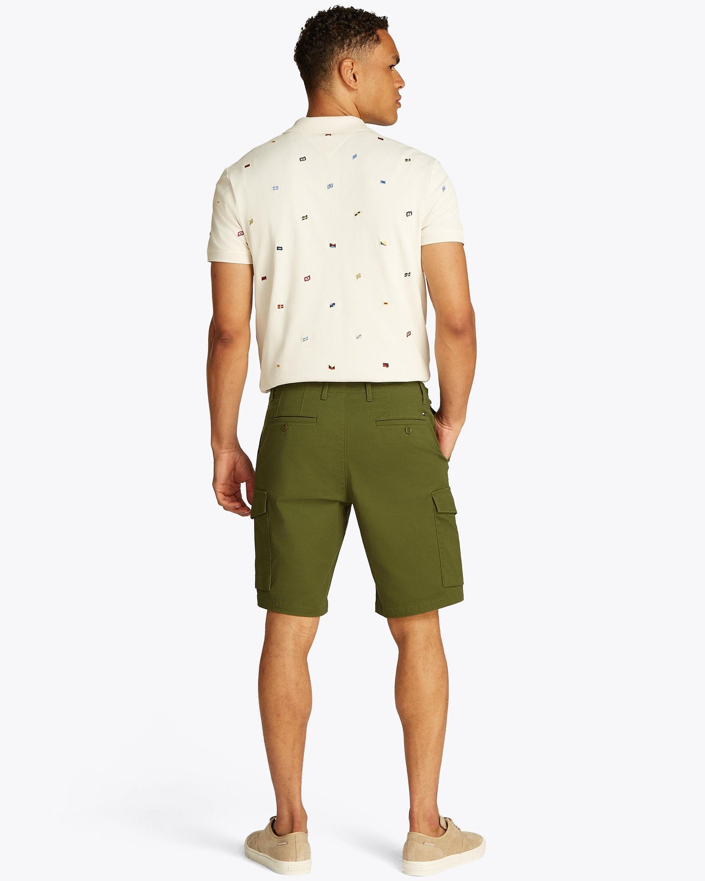Tommy Hilfiger Harlem 1985 Mens Cargo Shorts - Army Green