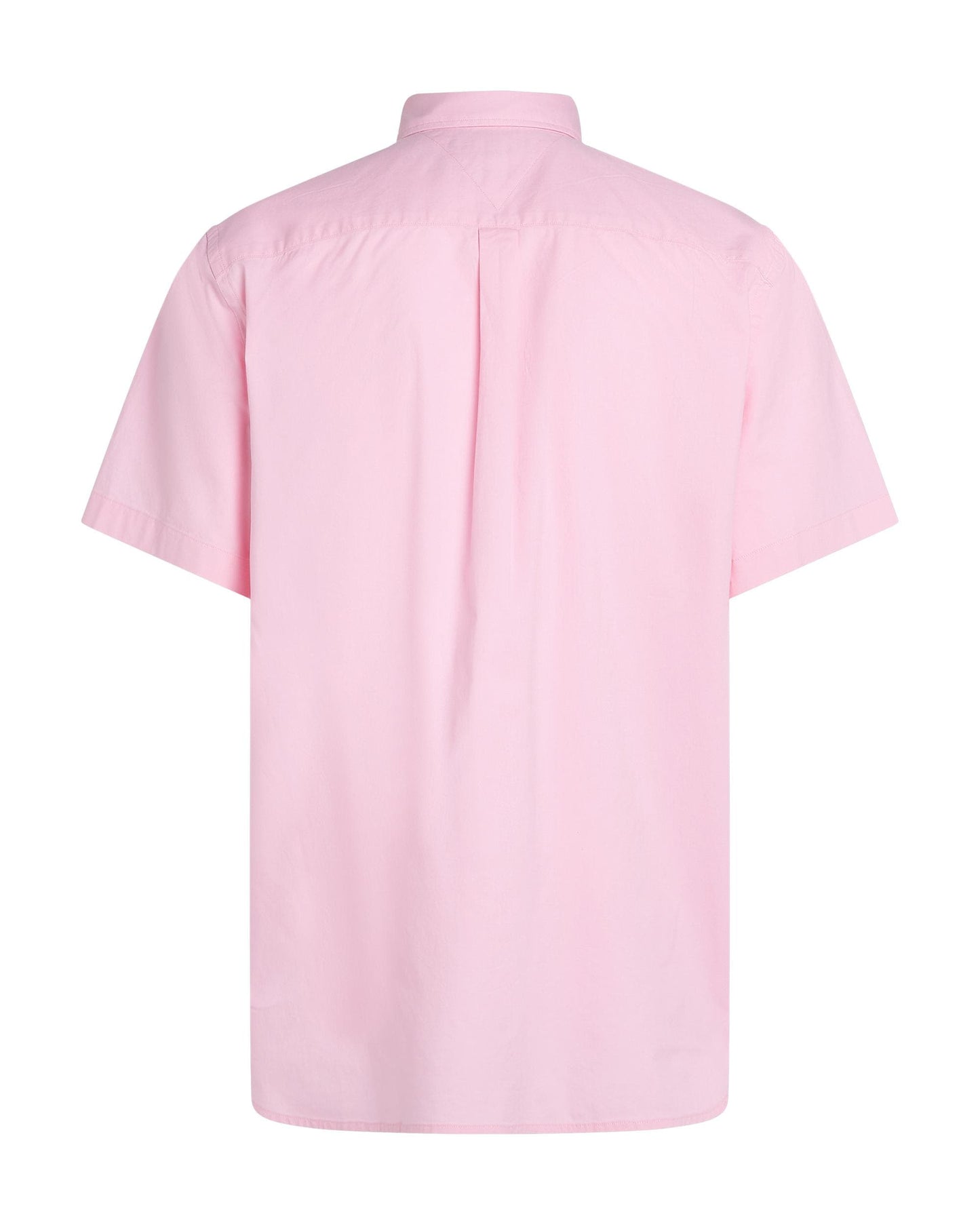Tommy Hilfiger Flex Poplin Solid Short Sleeve Mens Shirt - Classic Pink
