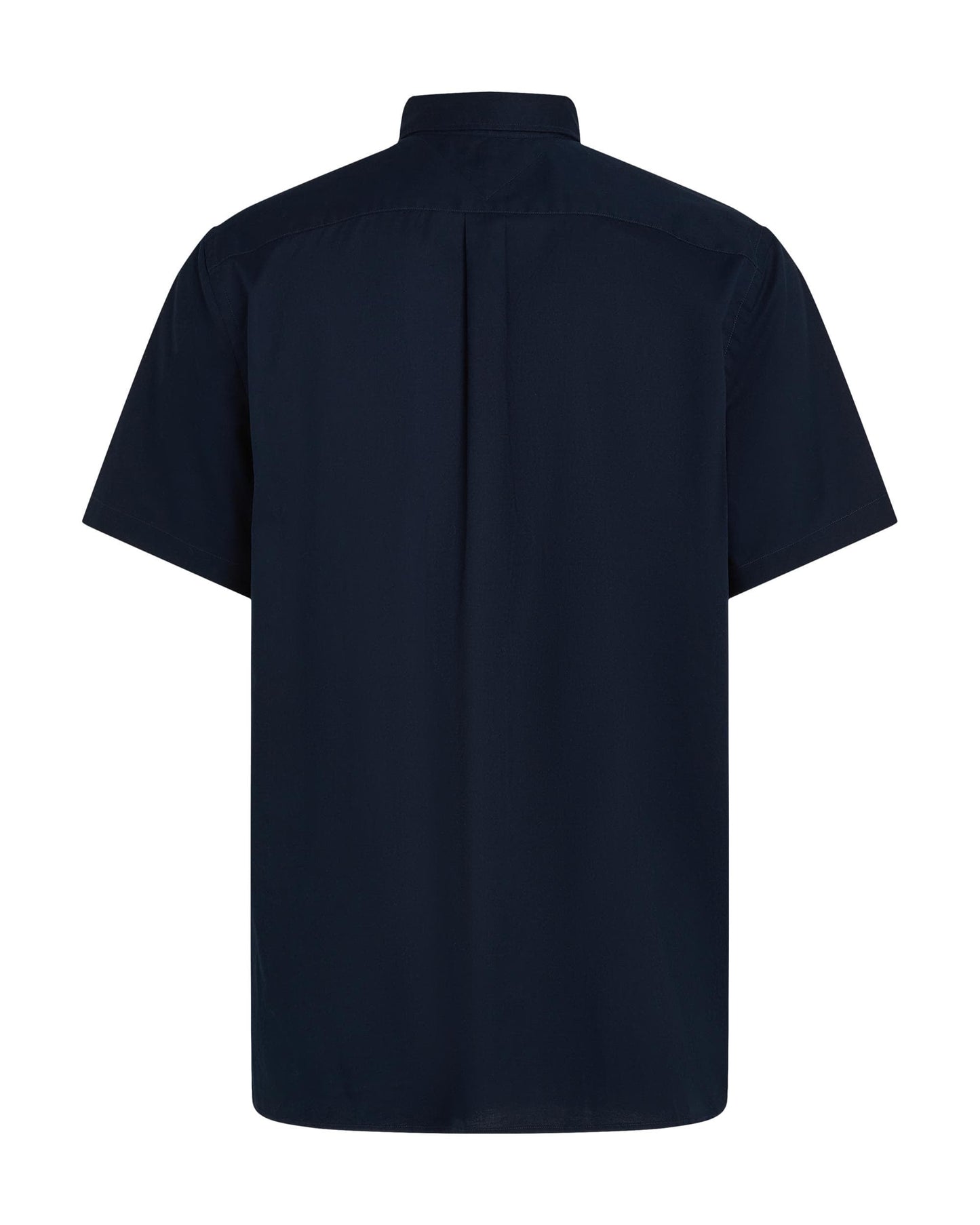 Tommy Hilfiger Flex Poplin Solid Short Sleeve Mens Shirt - Desert Sky