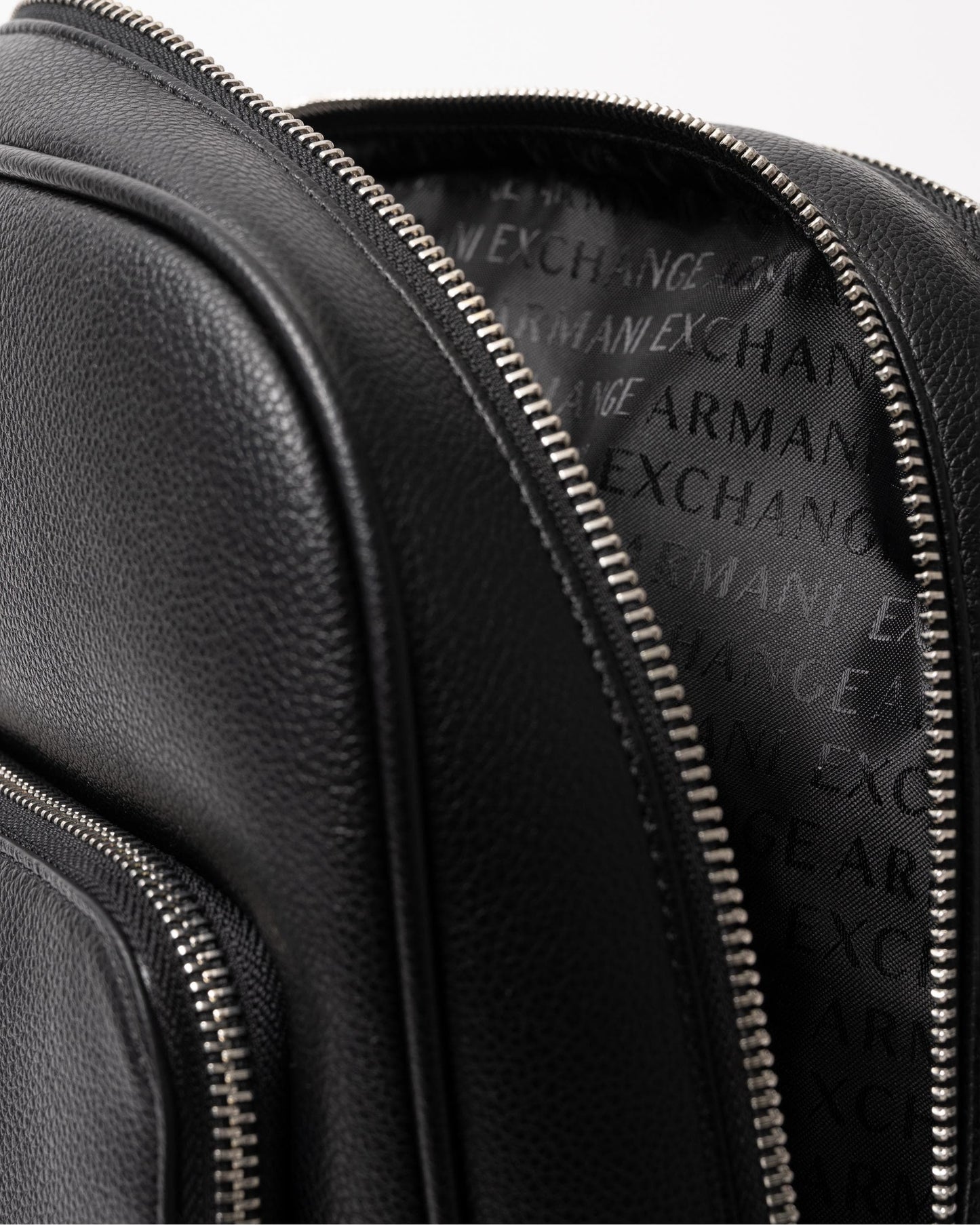 Armani Exchange Mens Faux Leather Backpack