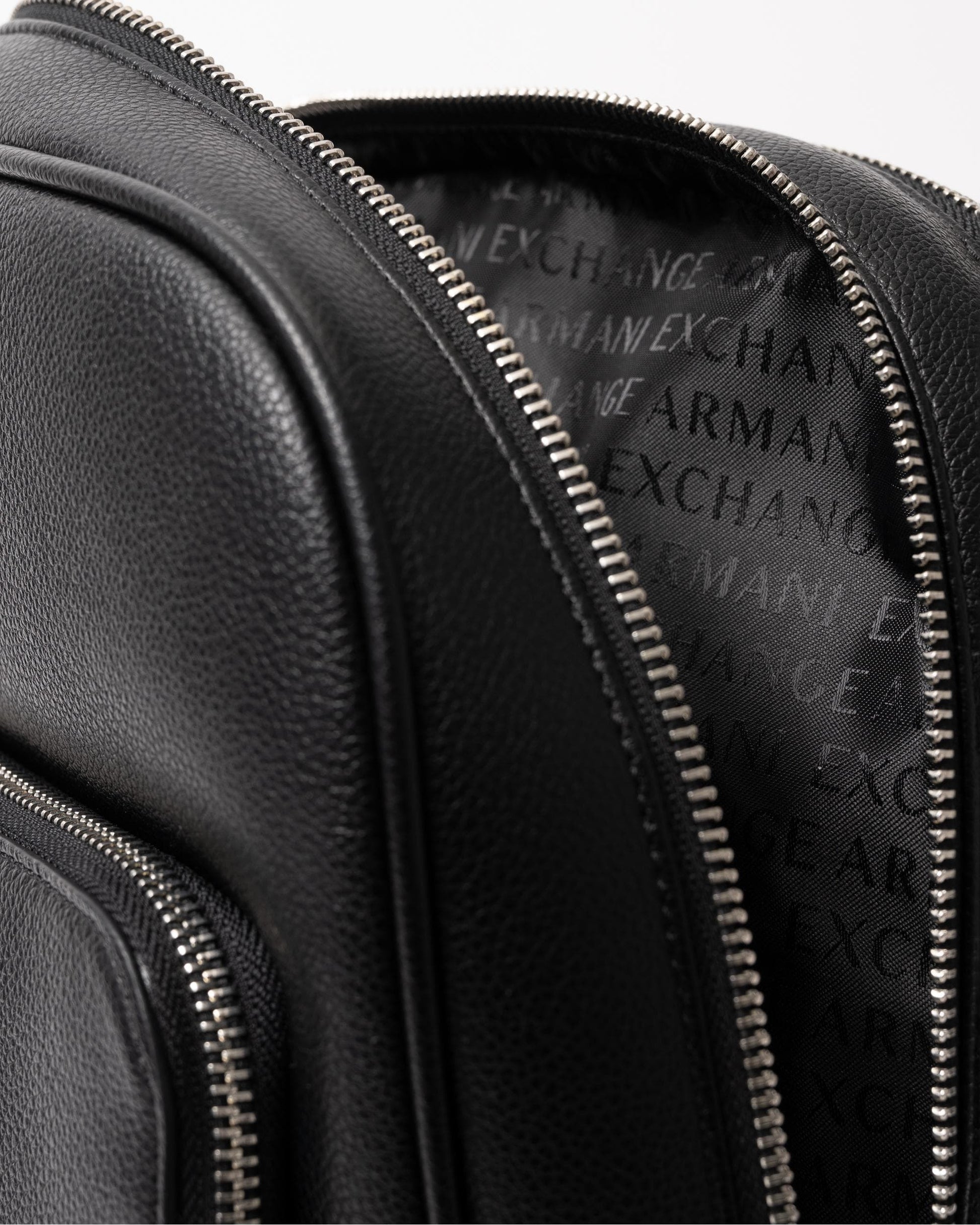 Armani Exchange Mens Faux Leather Backpack