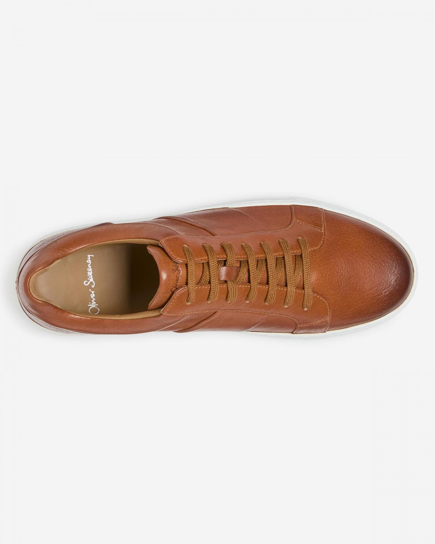 Oliver Sweeney Kendal Mens Soft-Milled Calf Leather Trainers - Tan