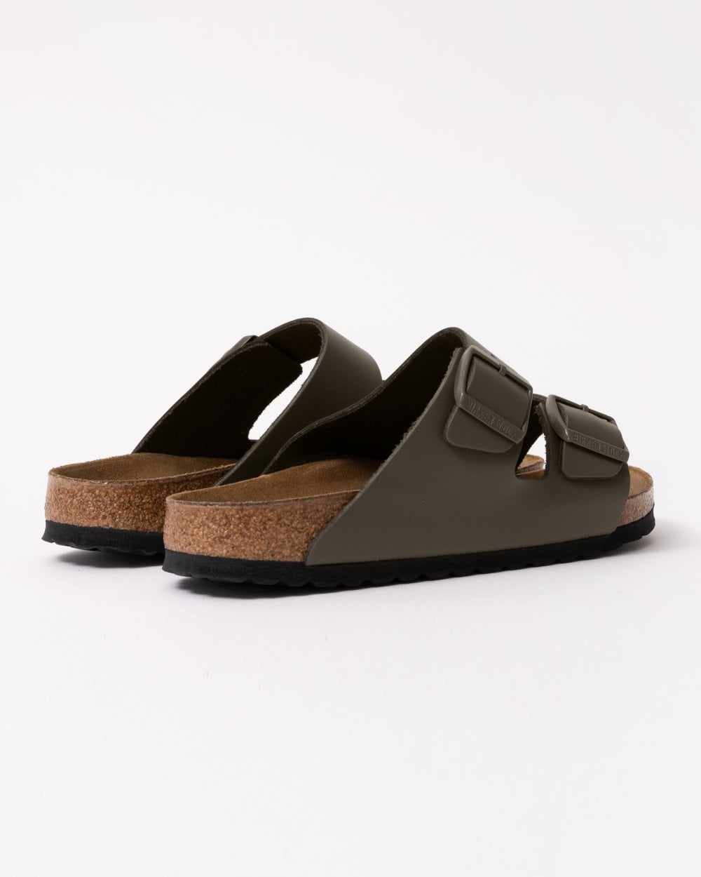 Birkenstock Arizona Natural Leather Womens Sandals - Concrete Grey