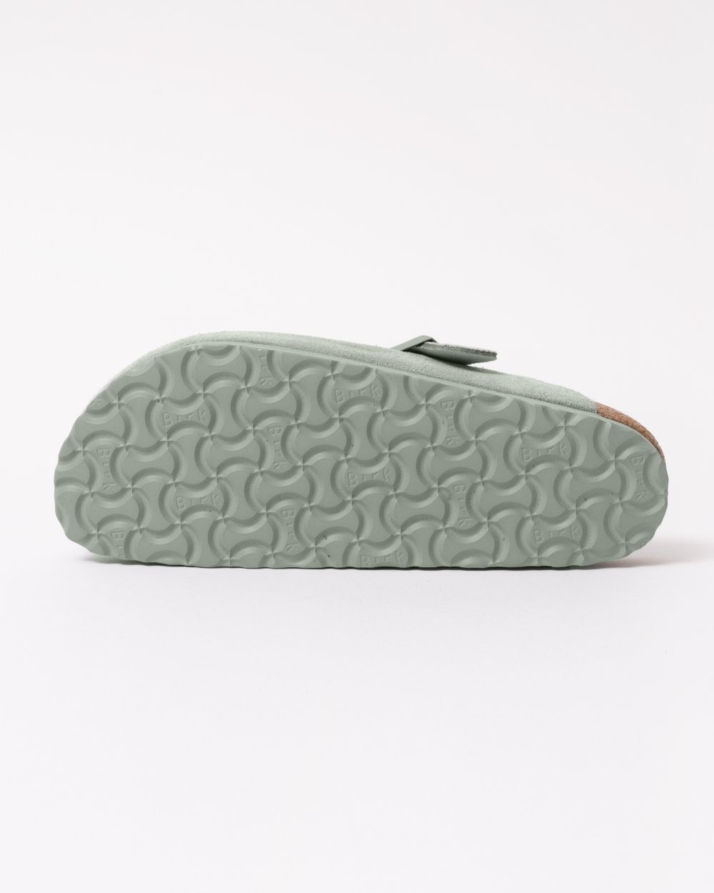 Birkenstock Boston Suede Leather Womens Clogs - Pure Sage