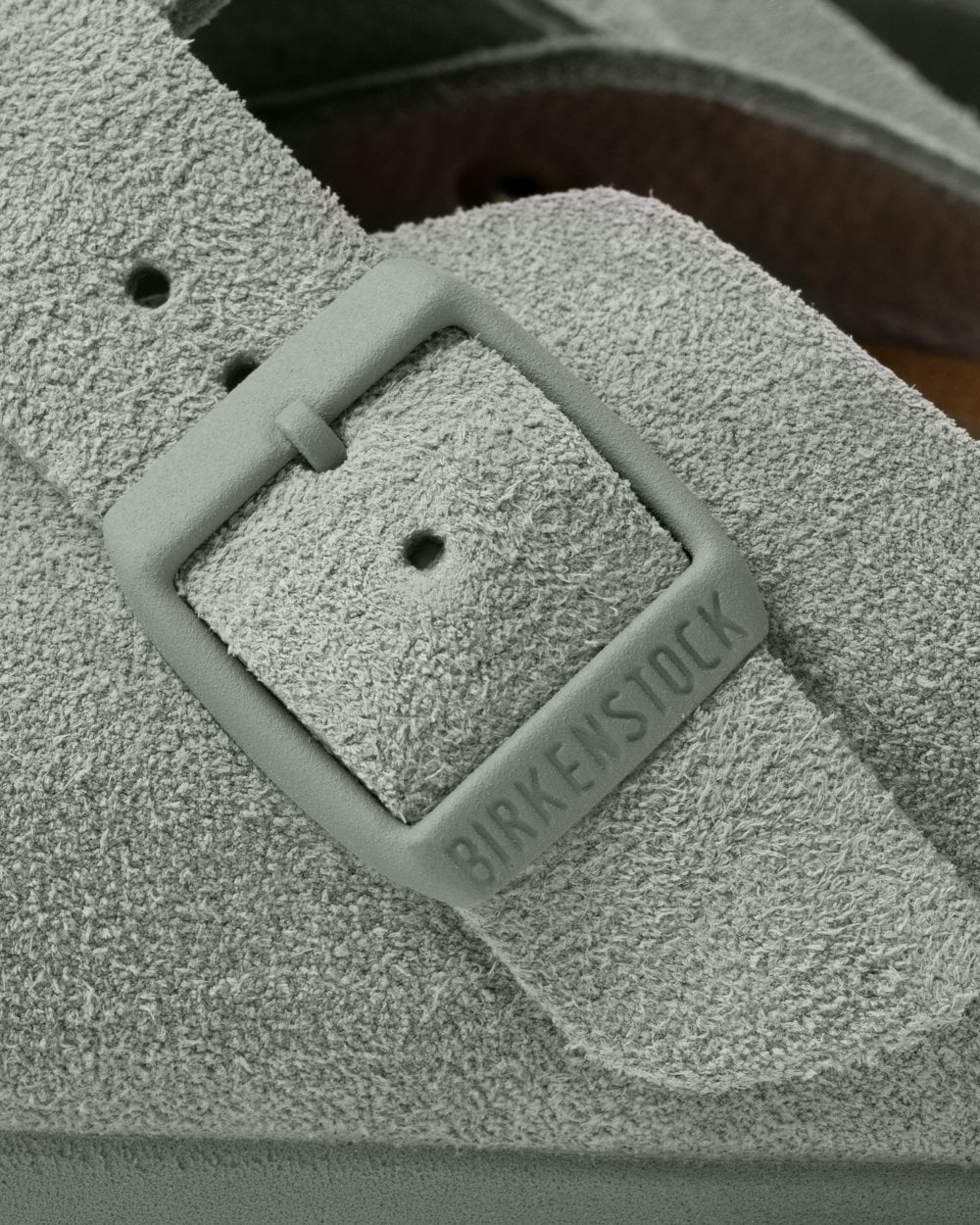 Birkenstock Boston Suede Leather Womens Clogs - Pure Sage