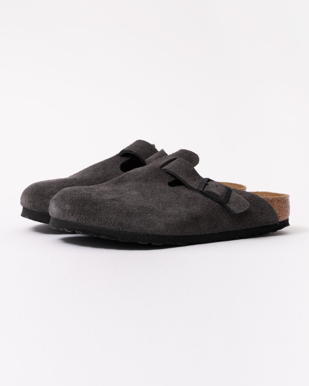 Birkenstock Boston Suede Leather Womens Clogs