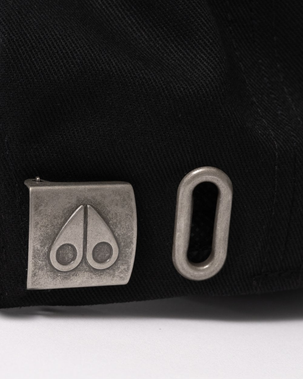 Moose Knuckles Front Logo Icon Cap - Black/Nickel Logo