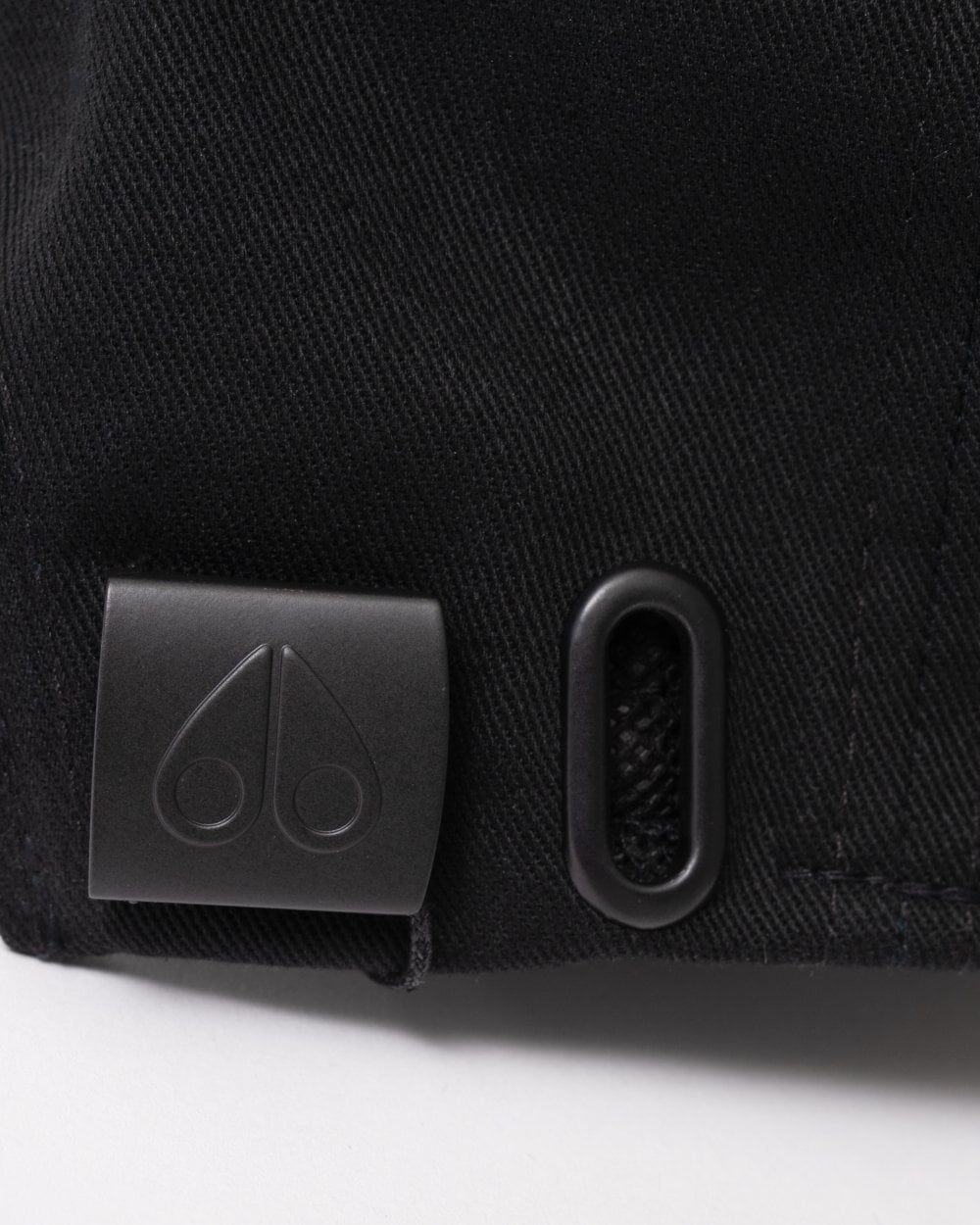 Moose Knuckles Front Logo Icon Cap - Black/Black Logo