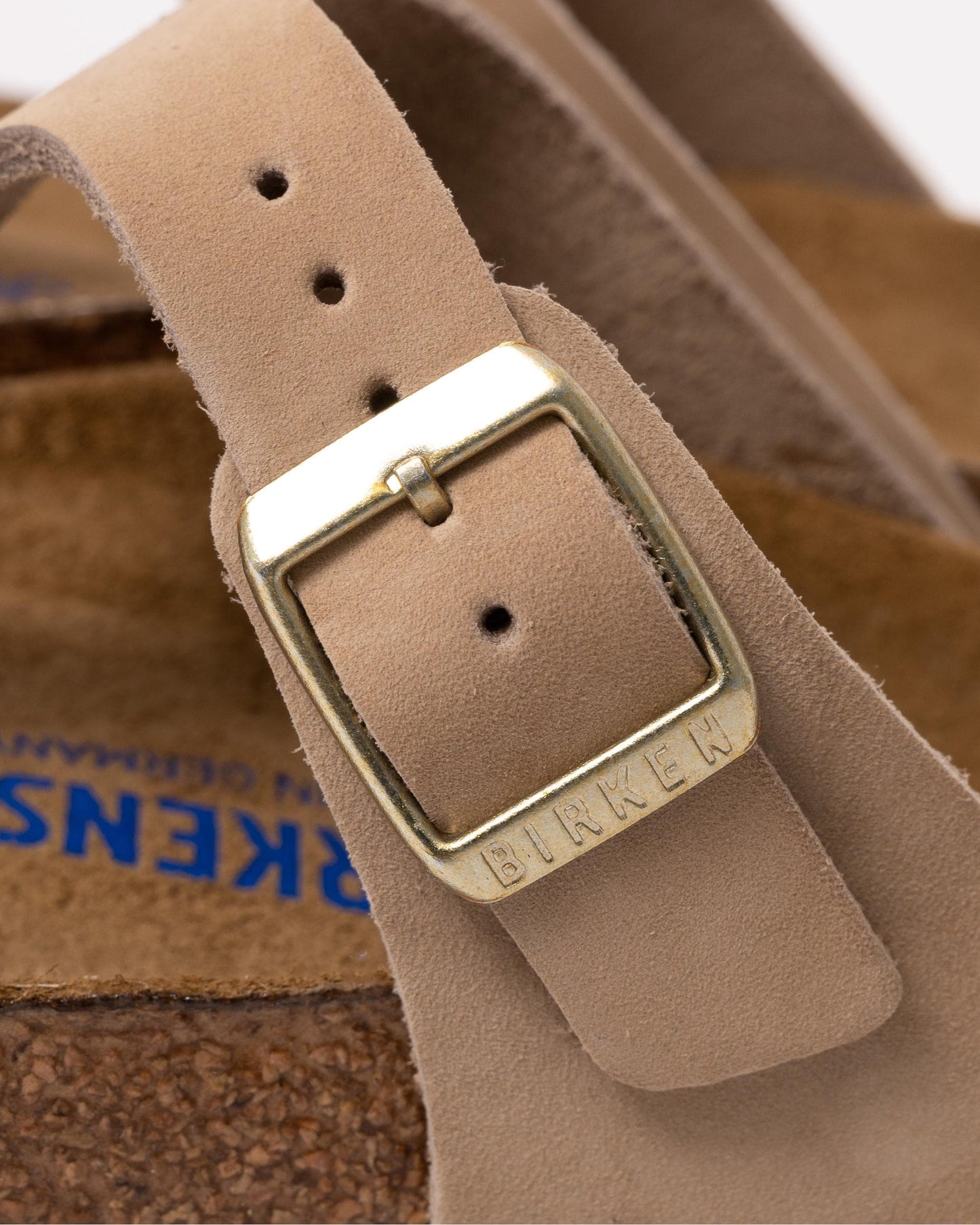 Birkenstock Gizeh Soft Footbed Womens Nubuck Leather Sandals