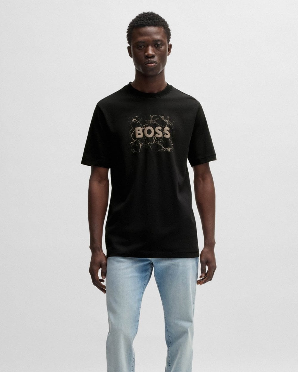 BOSS Orange Logospace Mens T-Shirt - Black 001