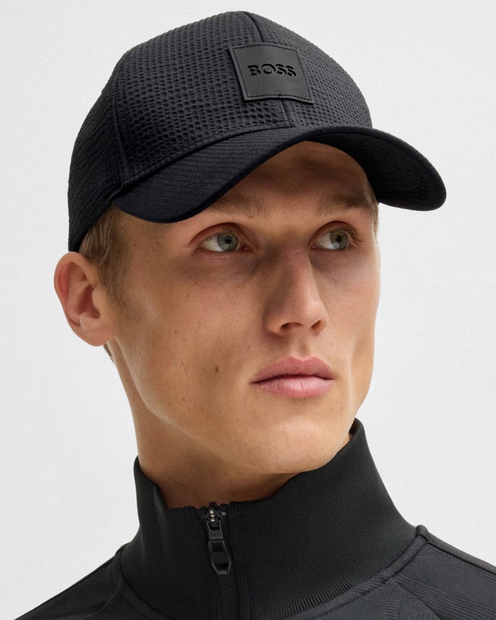 BOSS Orange Zed Seersucker Mens Baseball Cap