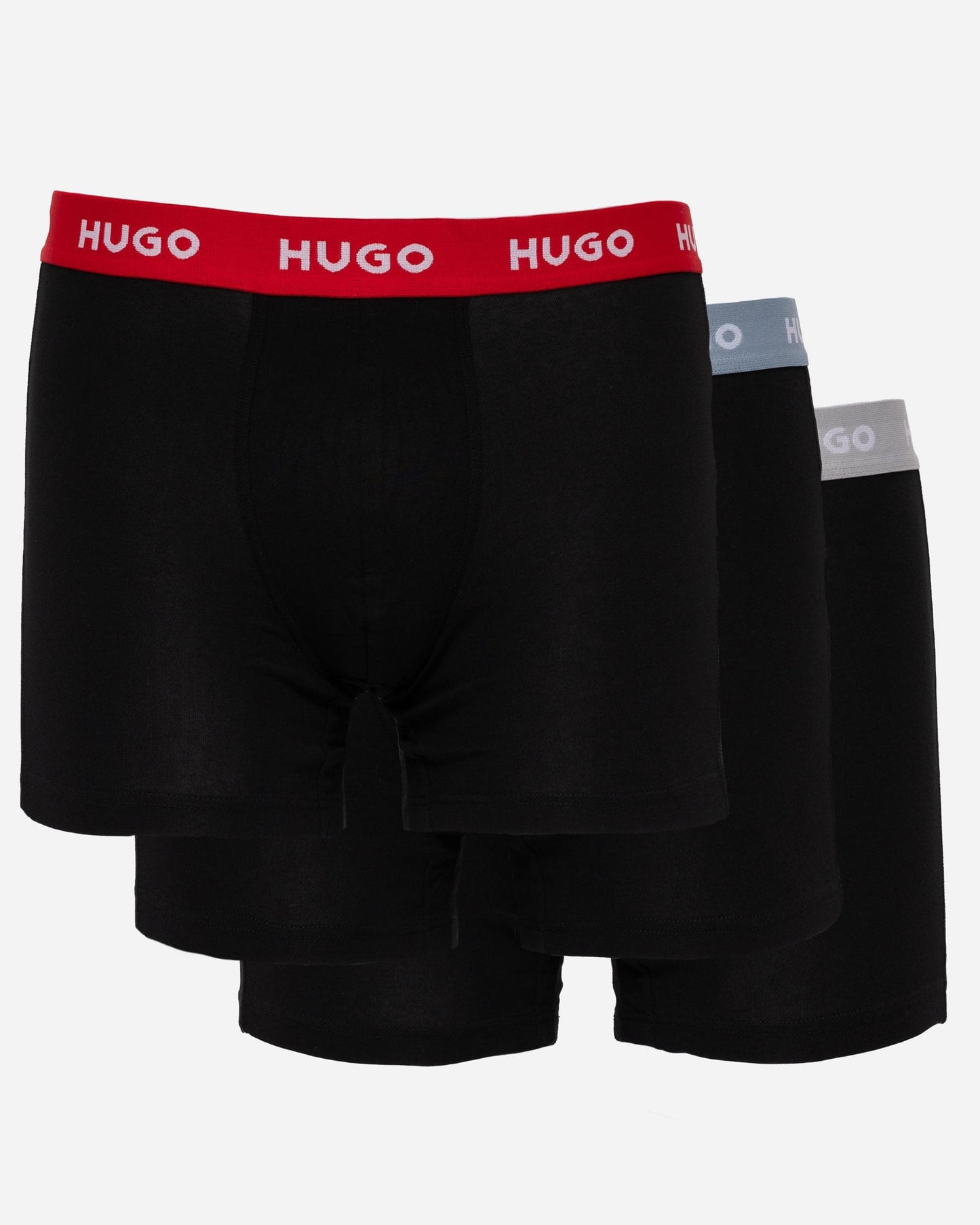 HUGO HUGO 3-Pack Mens Boxer Briefs with Logo Waistbands