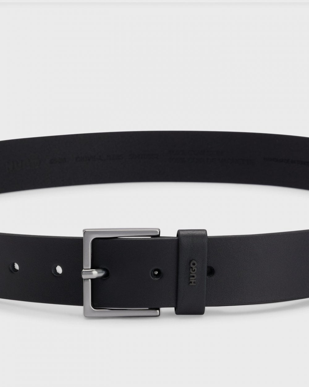 HUGO Giove Sz35 Mens Smooth Leather Belt NOS