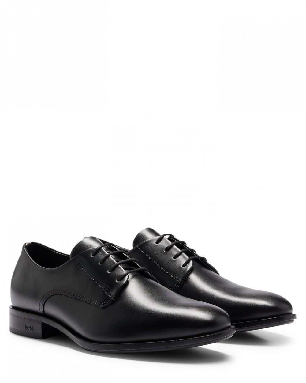 BOSS Orange Colby Mens Leather Derby Shoes With Embossed Logo NOS