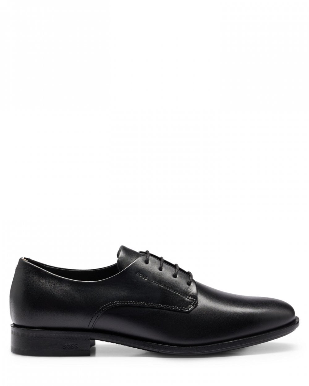 BOSS Orange Colby Mens Leather Derby Shoes With Embossed Logo NOS