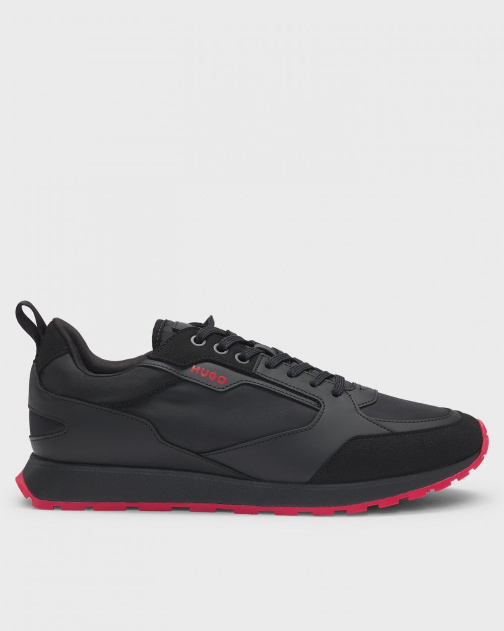 HUGO Icelin Runn Mens Mixed-Material Trainers with Branded Accents NOS