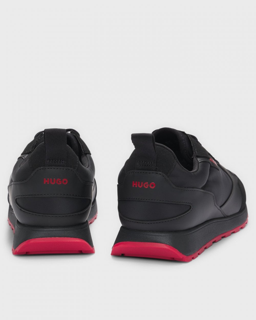 HUGO Icelin Runn Mens Mixed-Material Trainers with Branded Accents NOS