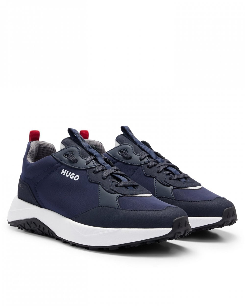 HUGO Kane Runn Mens Mixed-Material Trainers With EVA Rubber Outsole