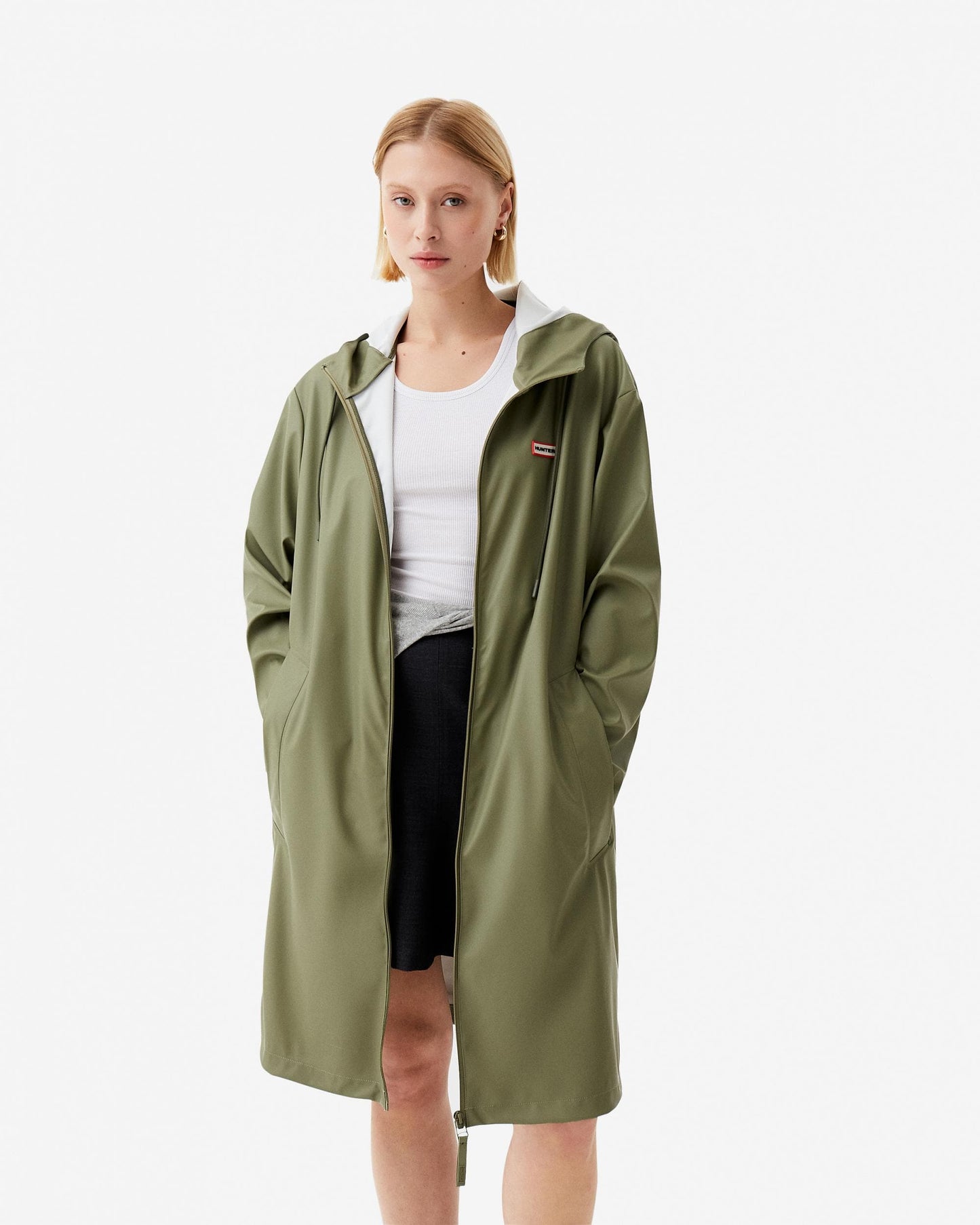 Hunter Andrea Unisex Rain Coat - Deep Lichen
