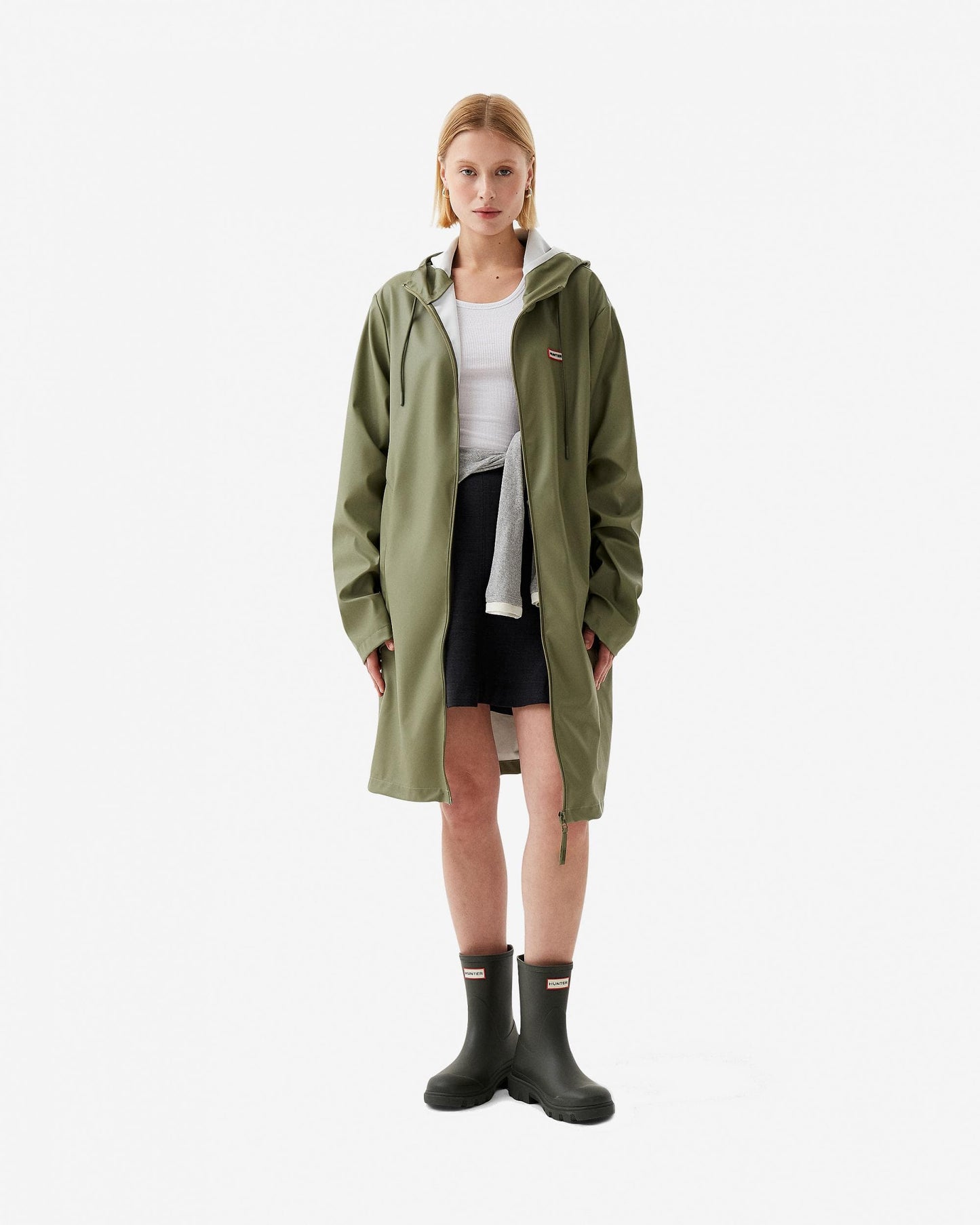 Hunter Andrea Unisex Rain Coat - Deep Lichen