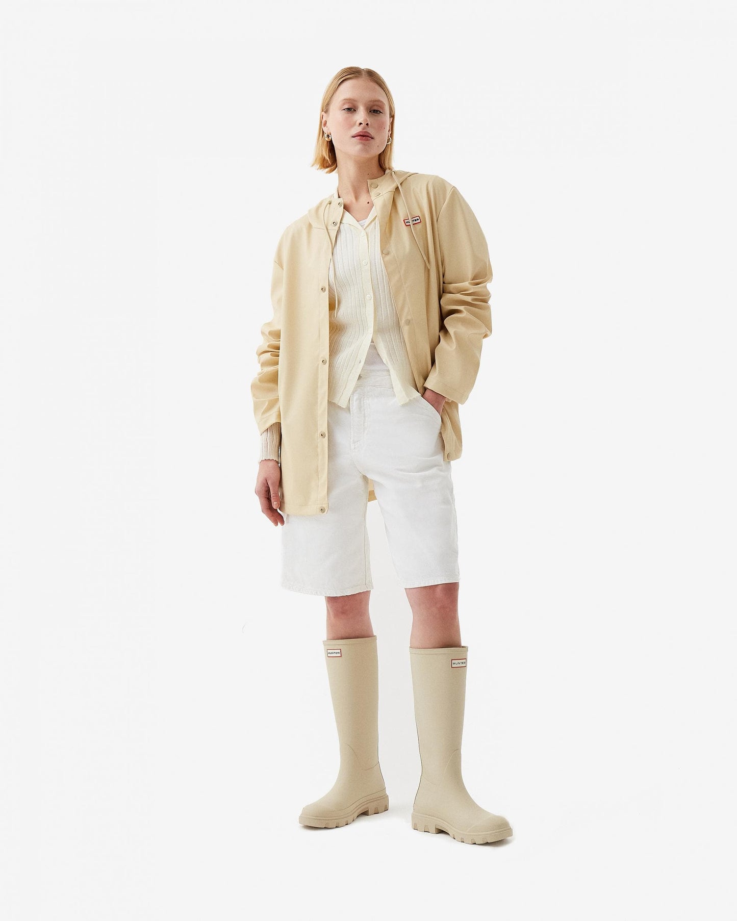 Hunter Izzy Unisex Hooded Jacket - Gravel