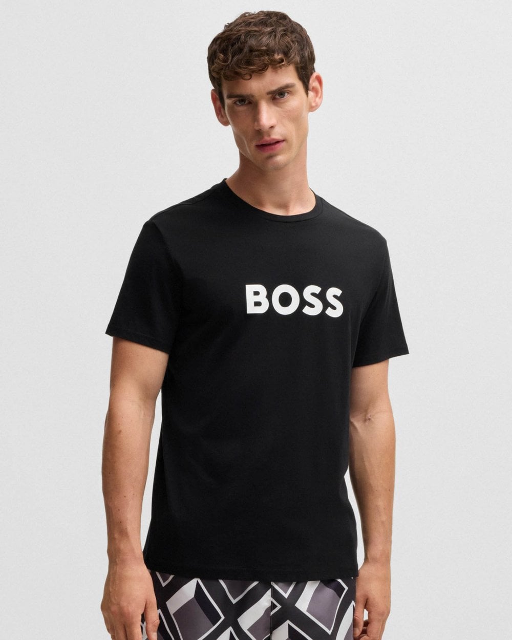 BOSS Orange RN Mens Relaxed Fit T-Shirt With Contrast Logo