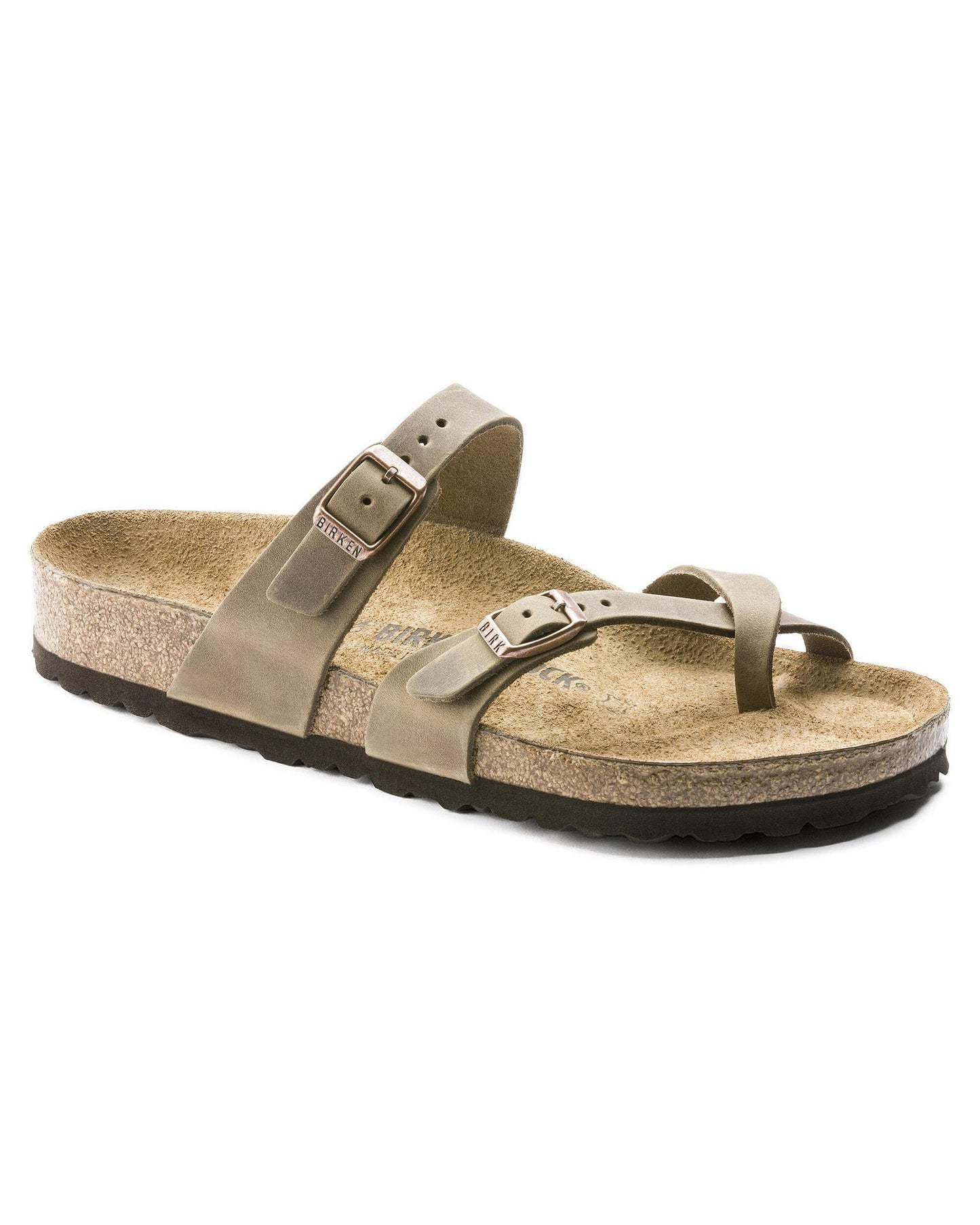 Birkenstock Mayari Oiled Nubuck Womens Sandals - Tobacco Brown