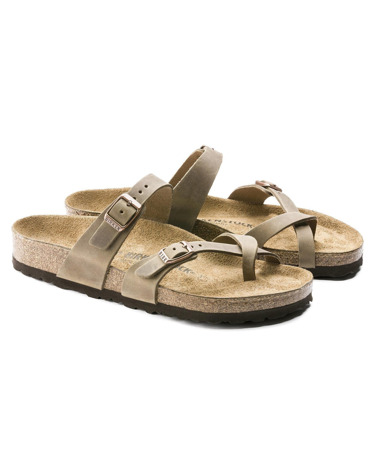 Birkenstock Mayari Oiled Nubuck Womens Sandals - Tobacco Brown